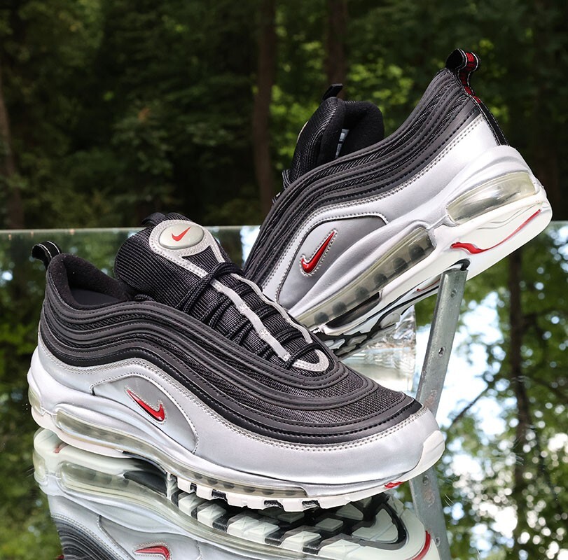 air max 97 metallic silver black